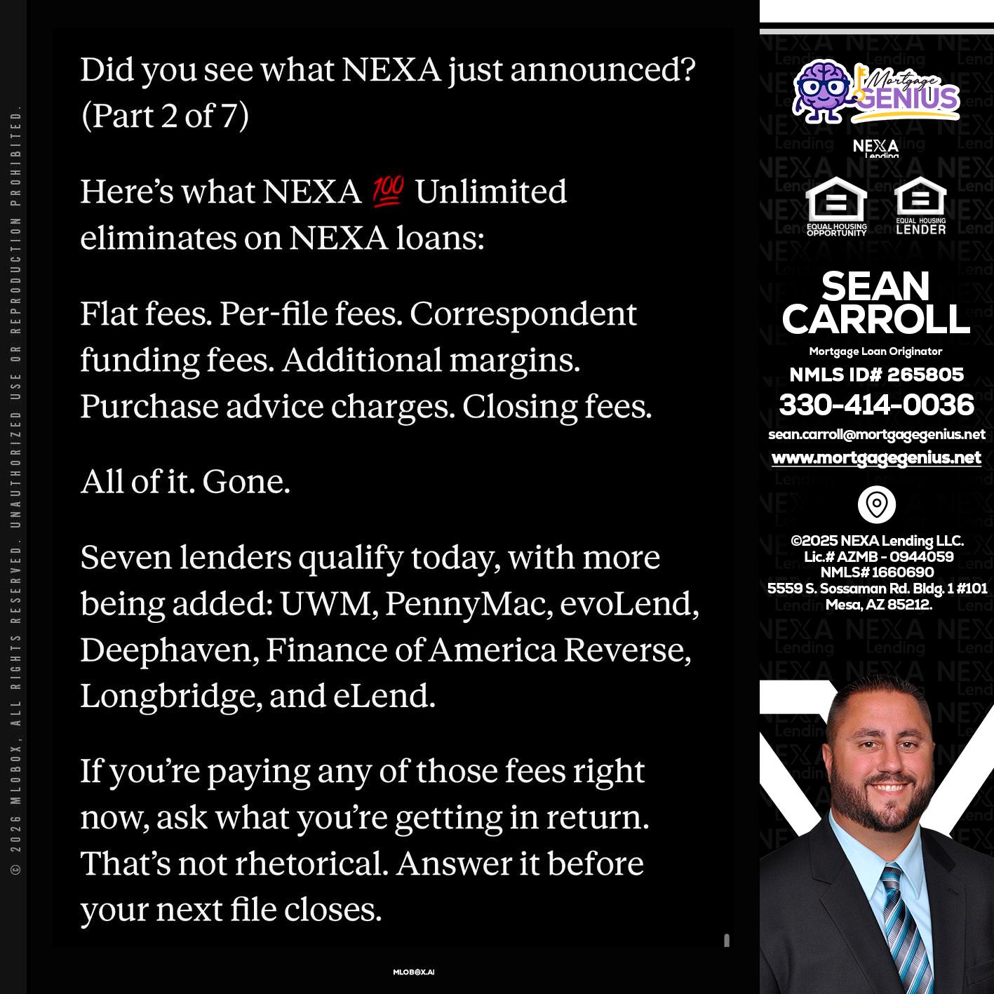 2 OF 7 - Sean Carroll -Mortgage Loan Originator