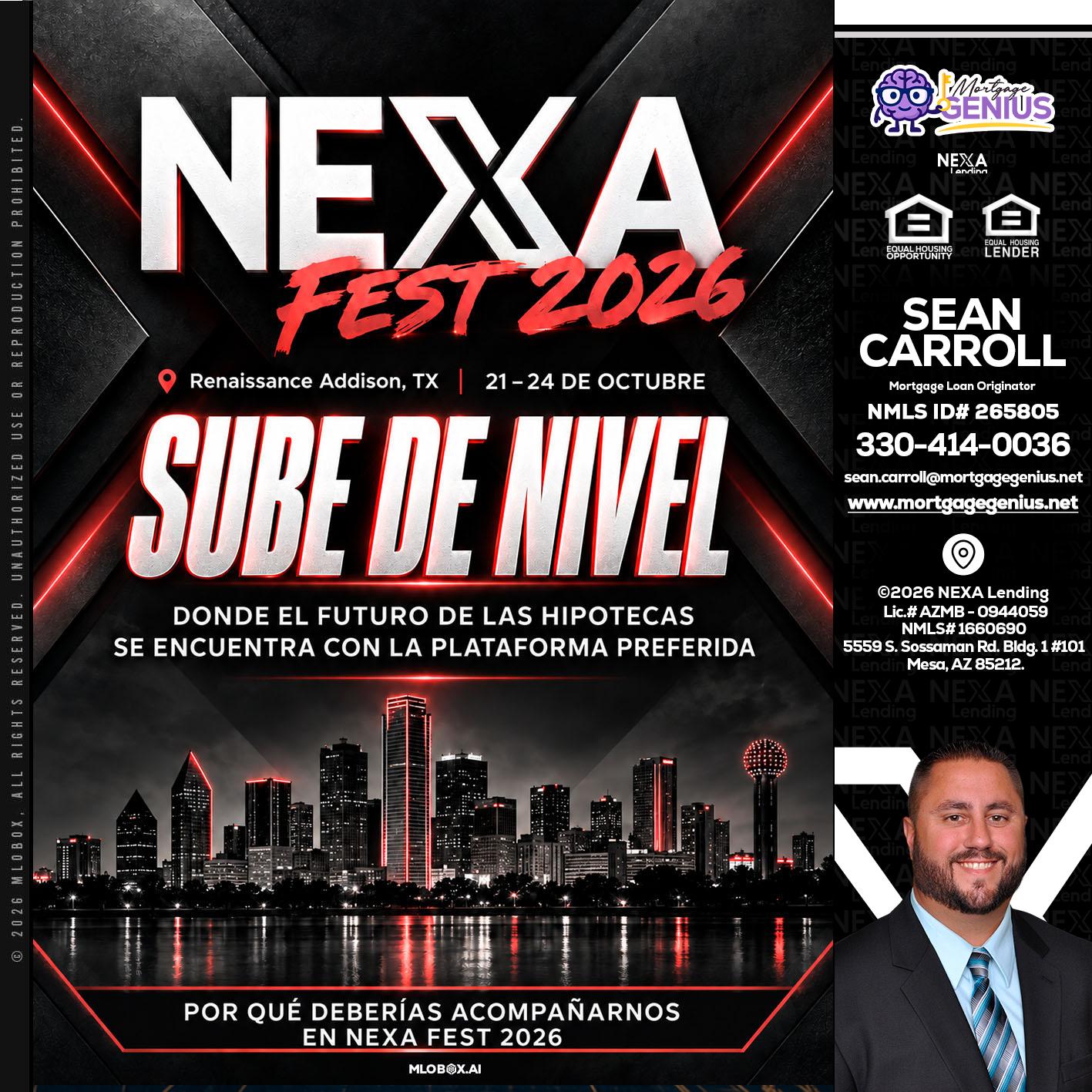 NEXA fest 2026 - Sean Carroll -Mortgage Loan Originator