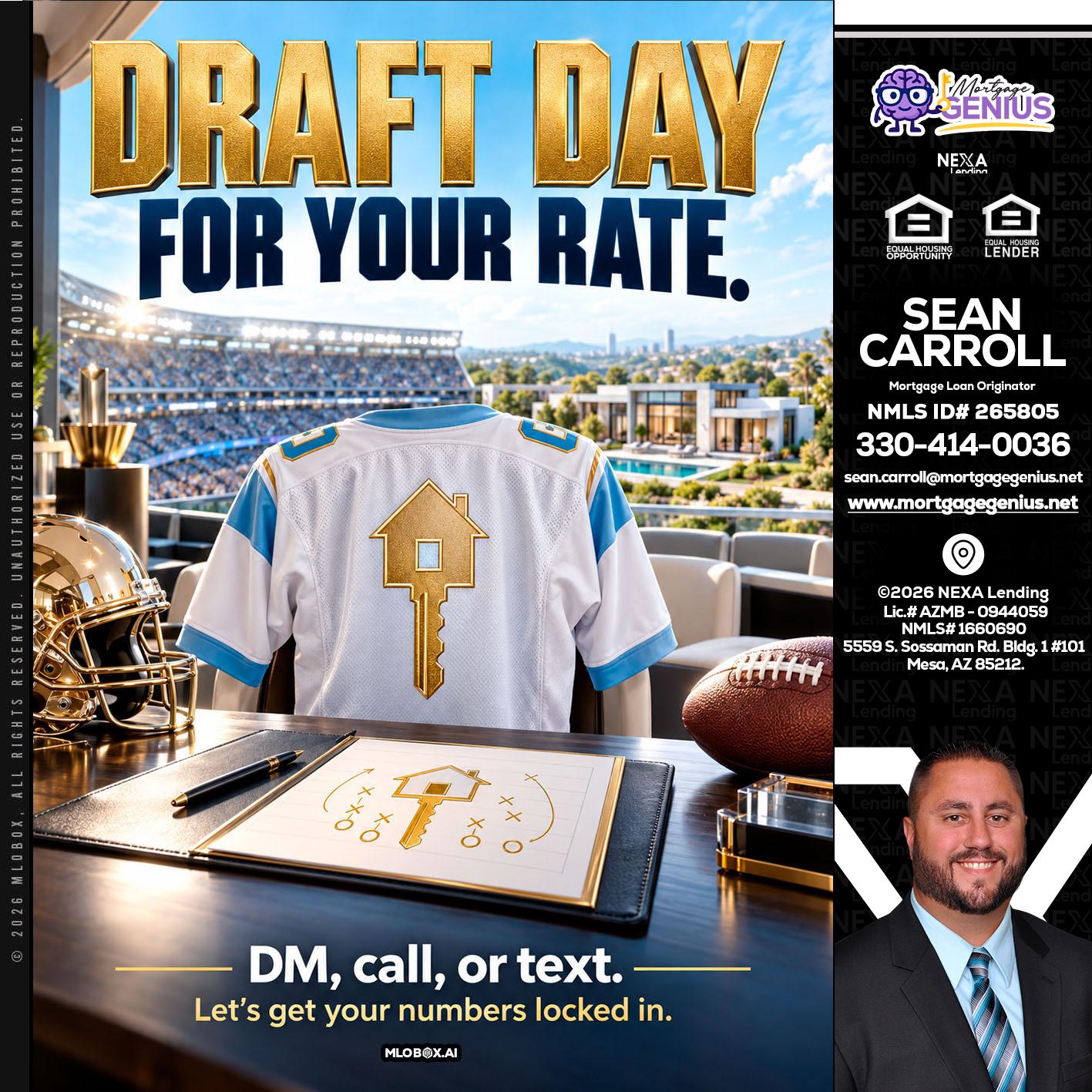 DRAFT DAY - Sean Carroll -Mortgage Loan Originator