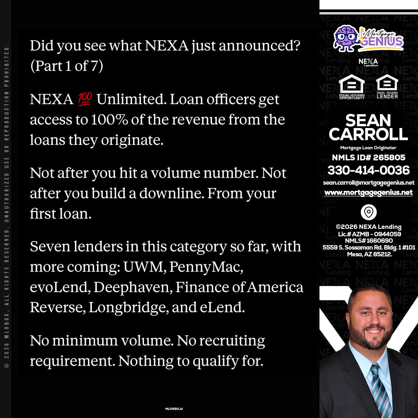 DID YOU KNOW - Sean Carroll -Mortgage Loan Originator