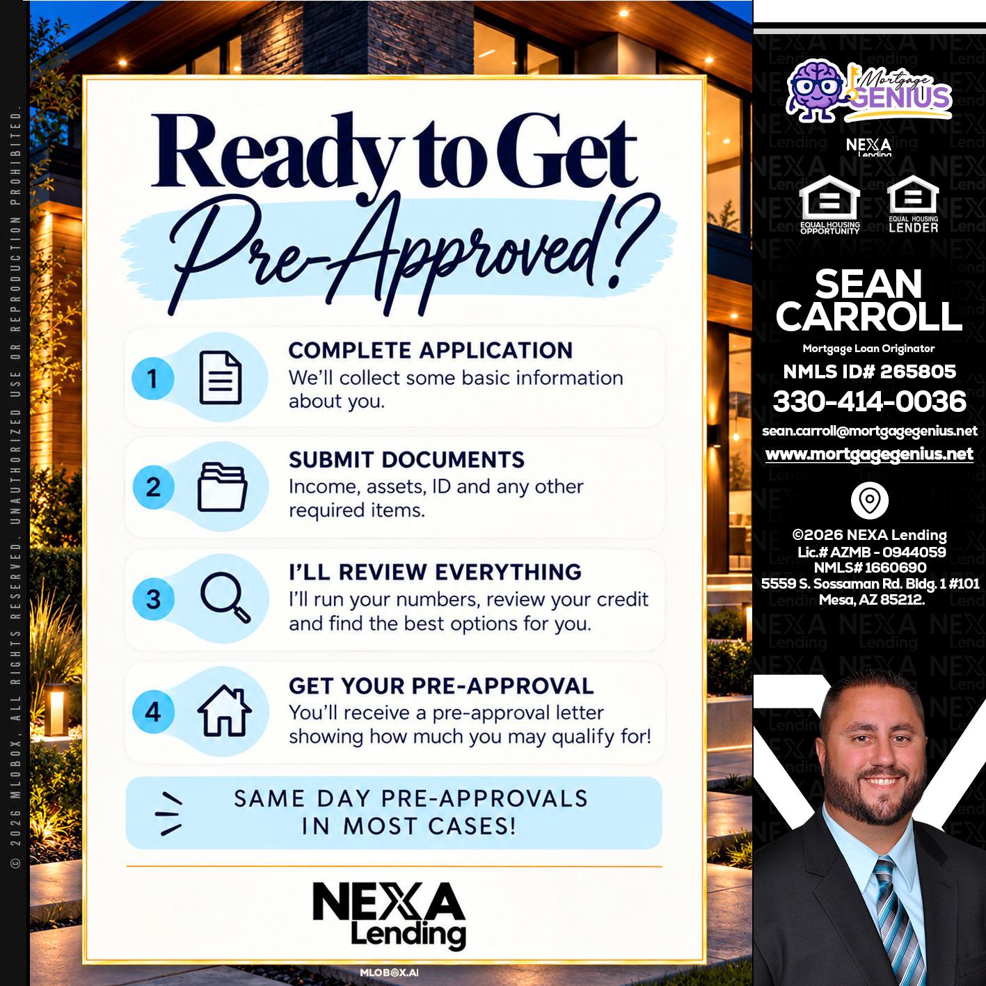 ready to get - Sean Carroll -Mortgage Loan Originator