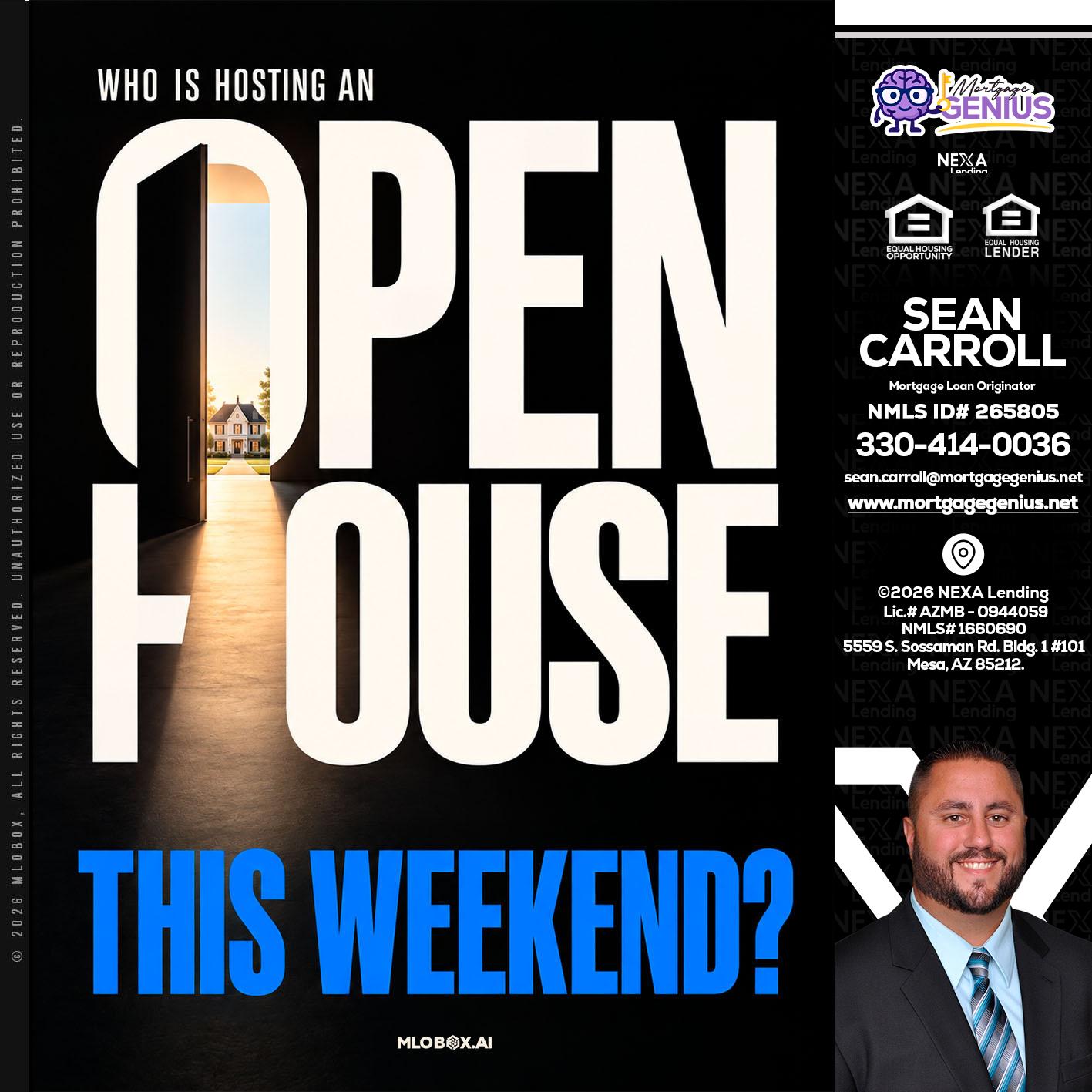 OPEN HOUSE - Sean Carroll -Mortgage Loan Originator