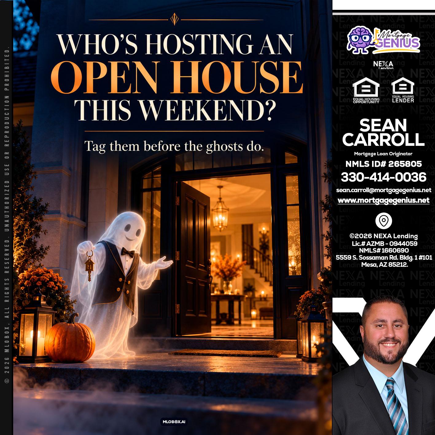 WHO IS HOSTING? - Sean Carroll -Mortgage Loan Originator