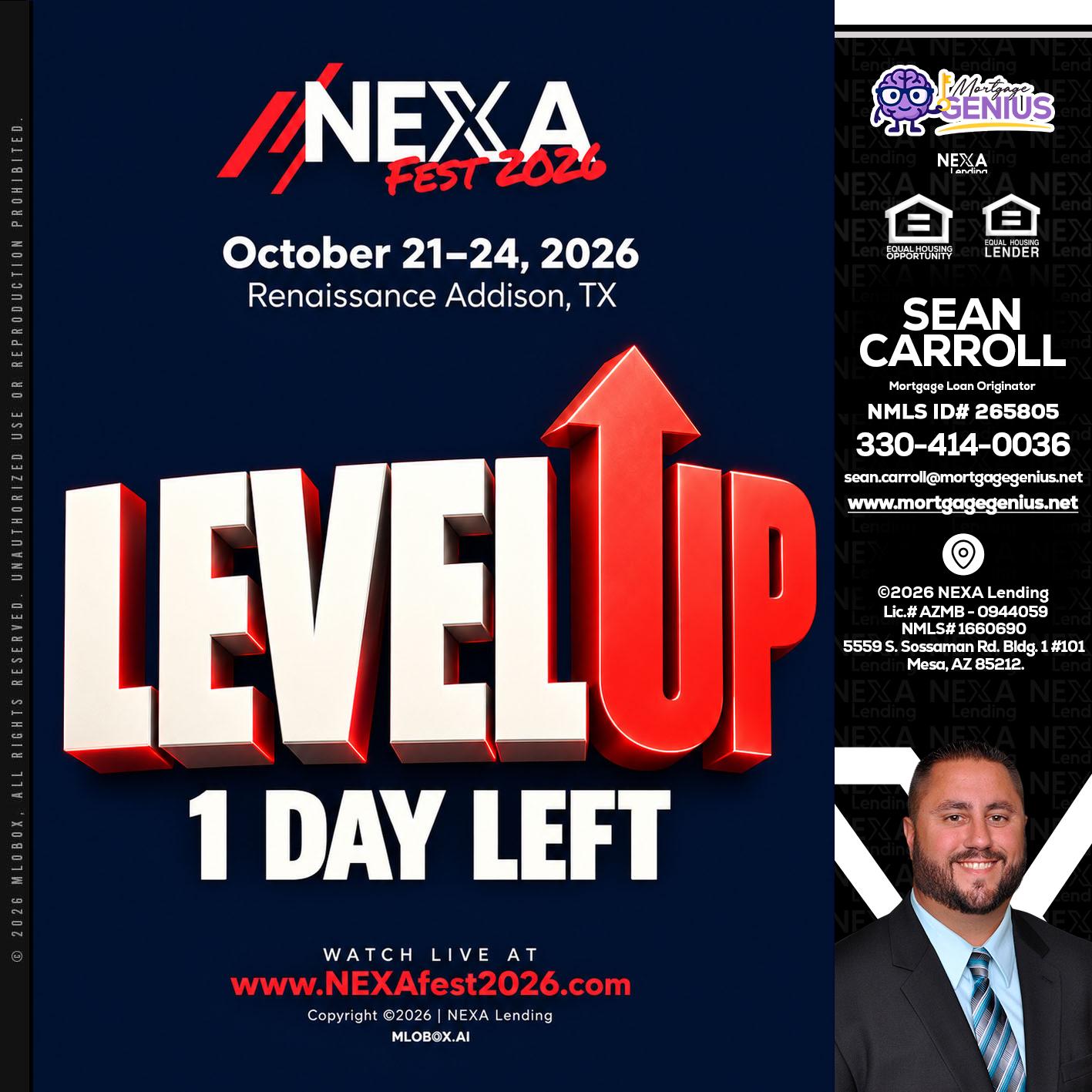 LEVEL UP - Sean Carroll -Mortgage Loan Originator