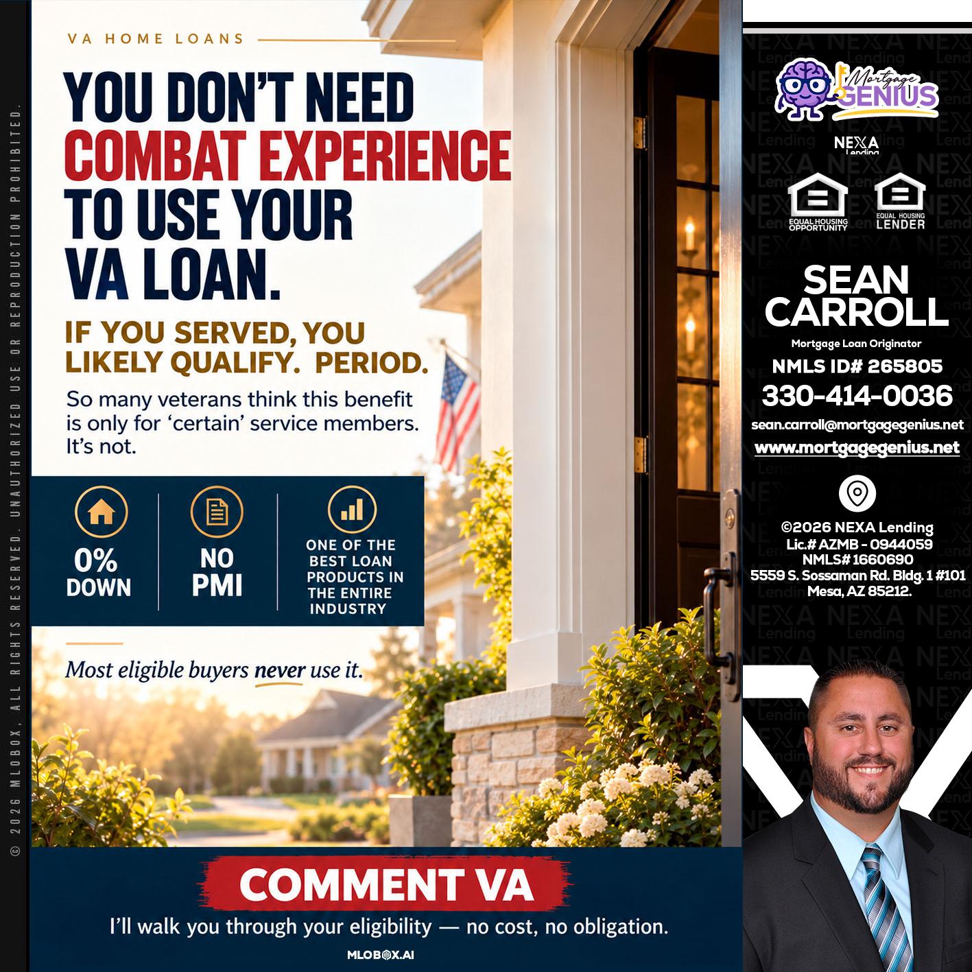 YOU DONT NEED - Sean Carroll -Mortgage Loan Originator