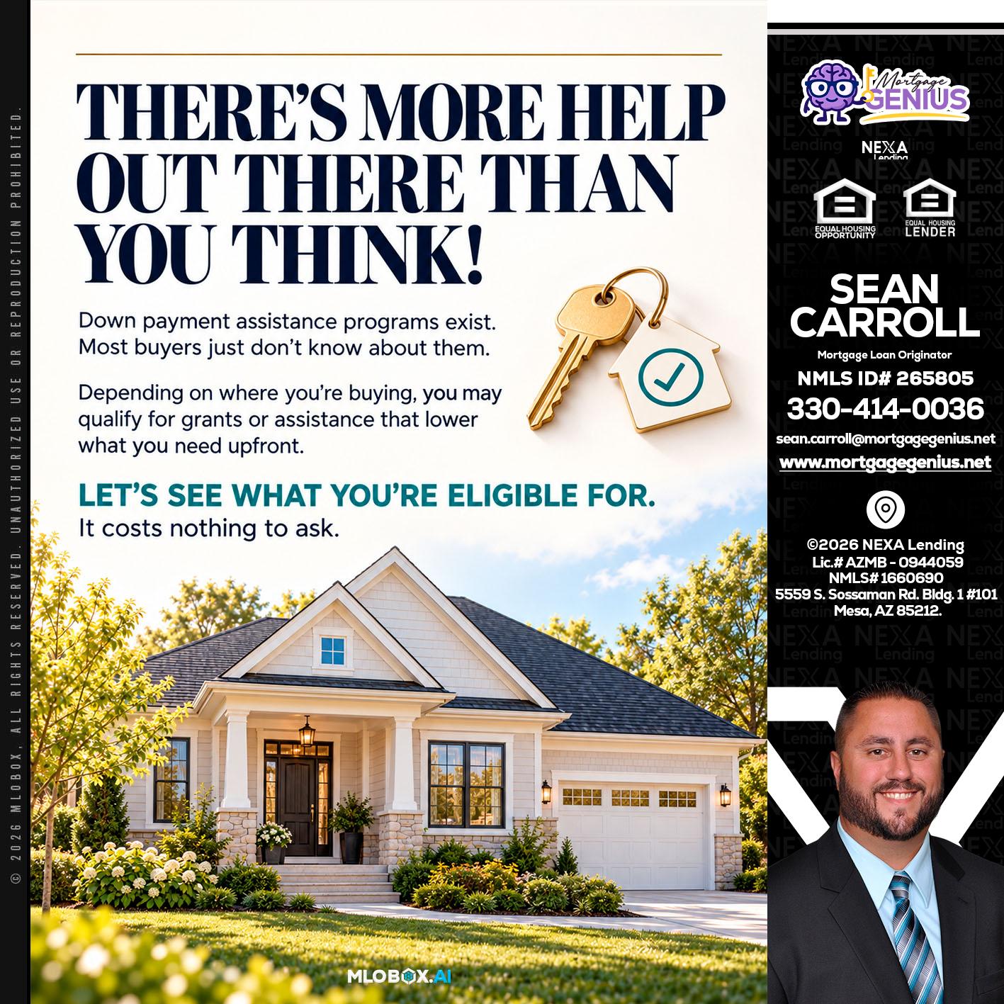 THERES MORE - Sean Carroll -Mortgage Loan Originator